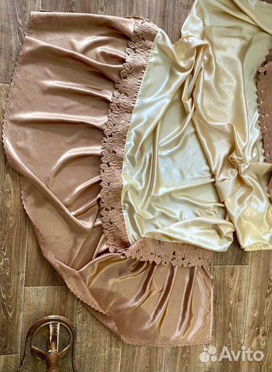 Шторы. Атлас. Хлопок. Винтаж