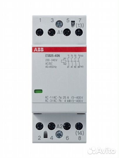 Контактор ABB ESB25-22N-01 модульный