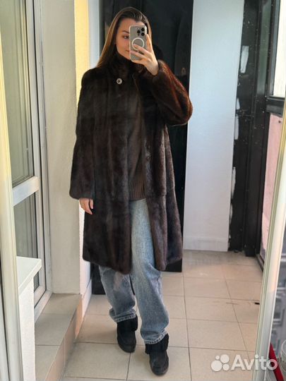 Шуба норковая длинная