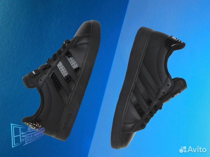 Кроссовки Adidas NEO Grand Court X Lego Black