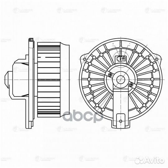 Э/вентилятор отоп. для а/м Honda CR-V (02) /Civ