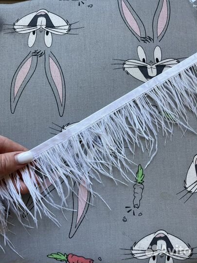 Белые перья 1 метр