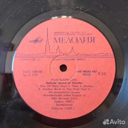 Pink Floyd - Delicate Sound Of Tunder 2 LP