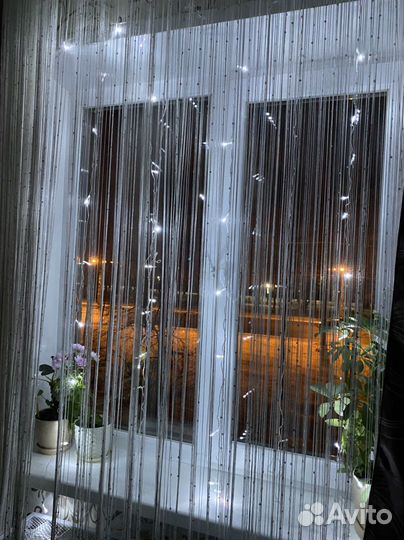 Гирлянда штора занавес