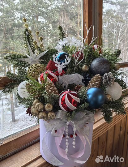 Новогодняя композиция из нобилиса