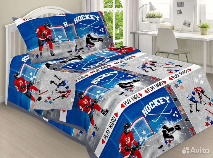 Кпб постельное бельё Лондон, футбол, хоккей