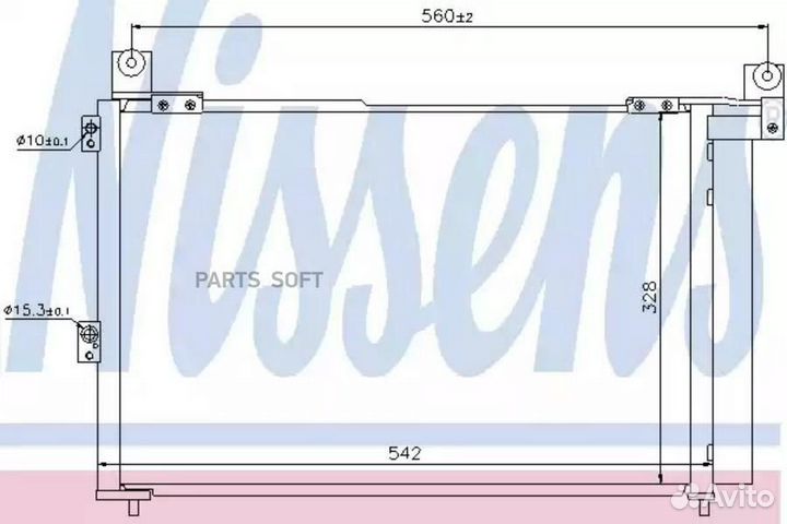Радиатор кондиционера mazda BT50 (2007) 2.5 MZR cd