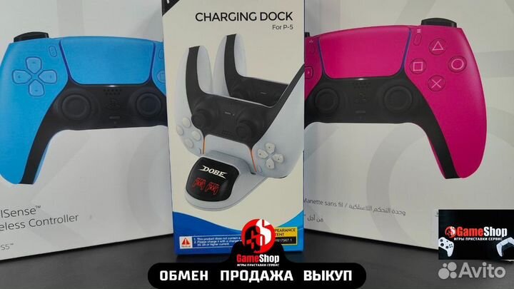 Зарядная станция PS5 dobe Charging Dock (TP5-0506)
