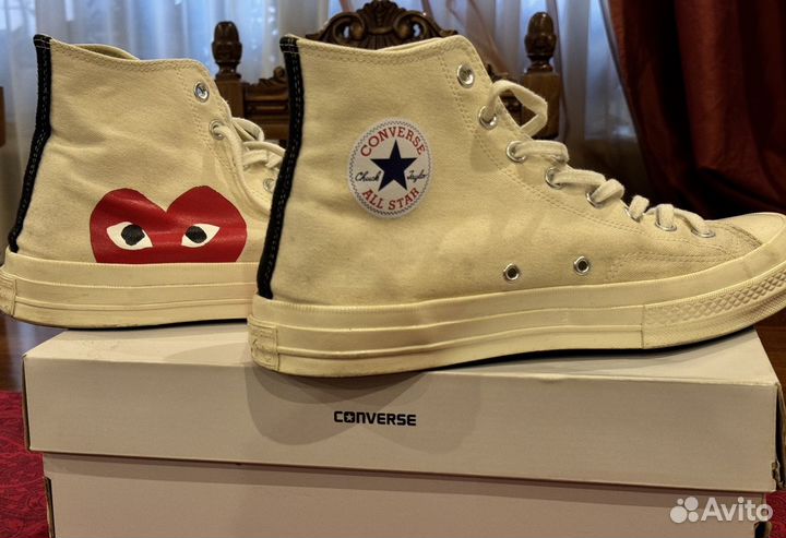 Кеды Comme des garcons play x Converse