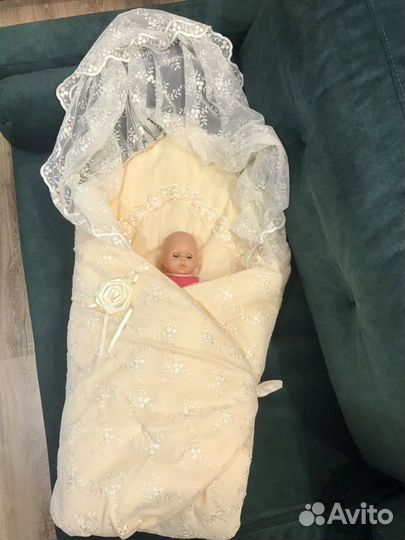 Конверт одеяло на выписку унисекс