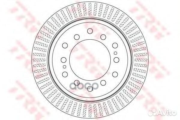 Торм.диск зад.вент312x18mm 6 отв. DF6342 TRW