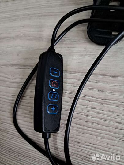 Кольцевая селфи лампа с держателем для телефона