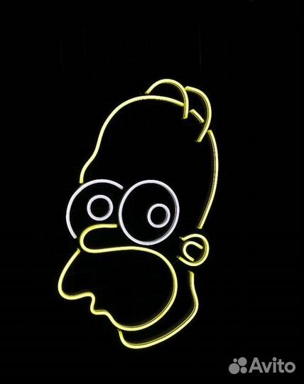 Неоновая вывеска Гомер