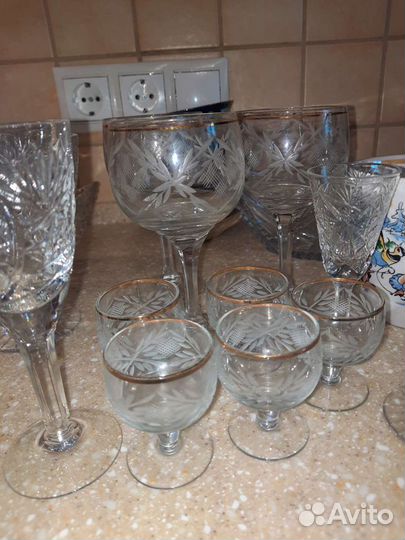 Фужеры,сервиз,бокалы,рюмки