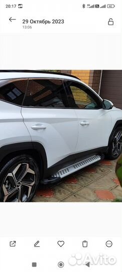 Пороги подножки на хюндай туксон