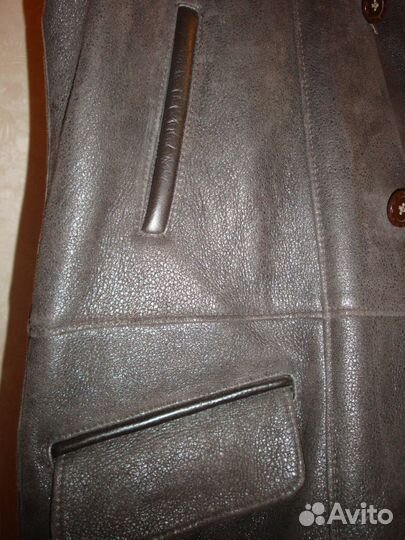 Дубленка с капюшоном