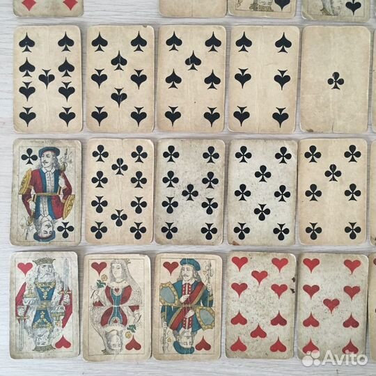 Карты игральные дореволюционные, 1 сотр, до 1917