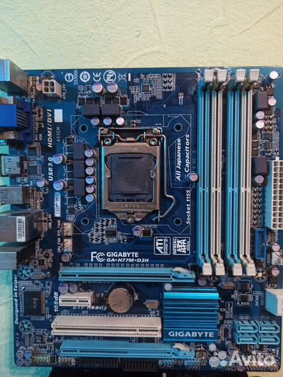 Материнская плата Gigabyte GA-H77M-D3H,s1155, hdmi