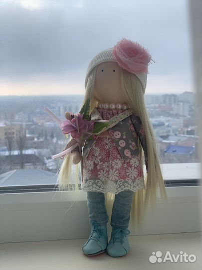 Текстильная интерьерная кукла
