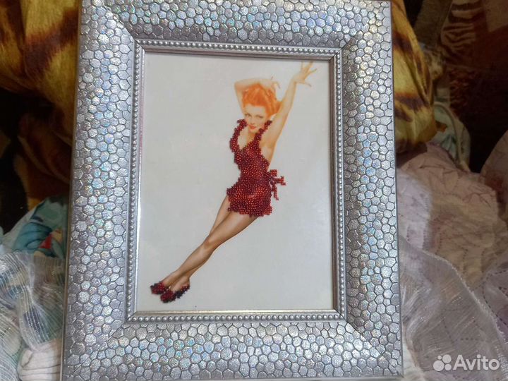 Вышивка бисером Мэрэлин Монро размеры 36*30