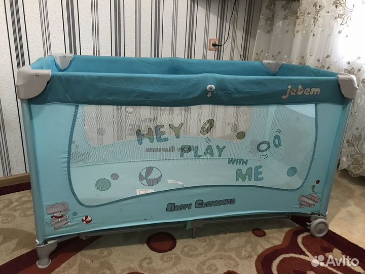 Детская кровать манеж с матрасом С3