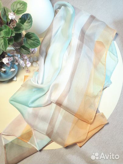 Палантин/90х180см/Новый/Органза
