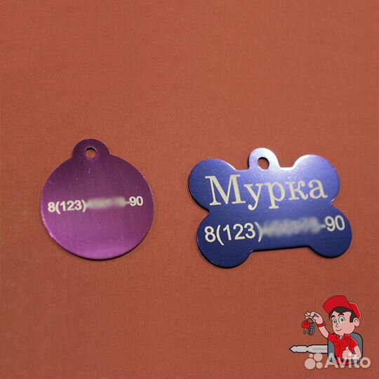 Лазерная гравировка адресник для кошки