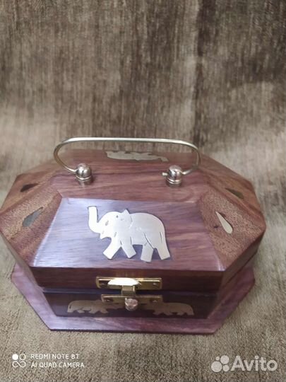 Шкатулка слон сундучок