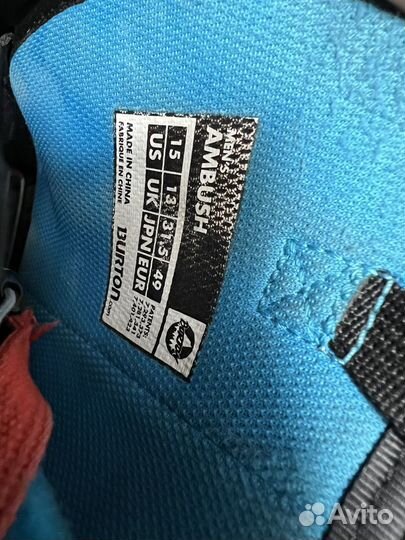 Ботинки для сноубоода Burton Ambush 46р 15US