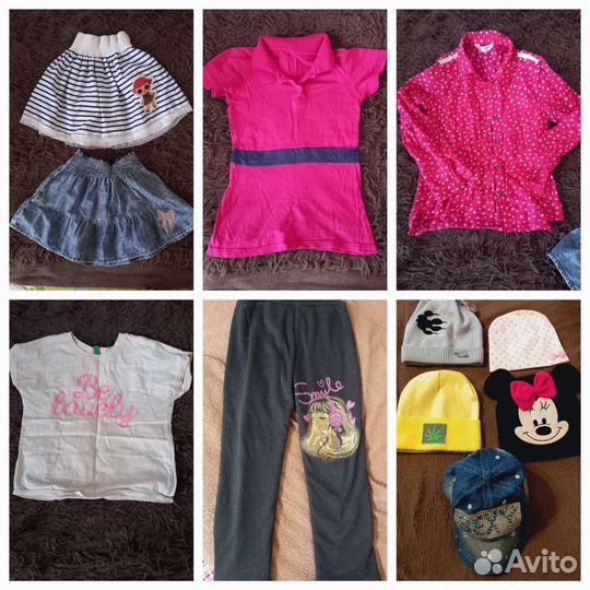 Детские вещи и обувь и т.д пакетом для девочки