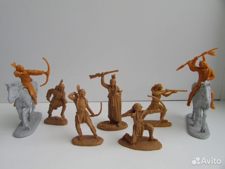 Индейцы солдатики Barzso реплика Резинопластик