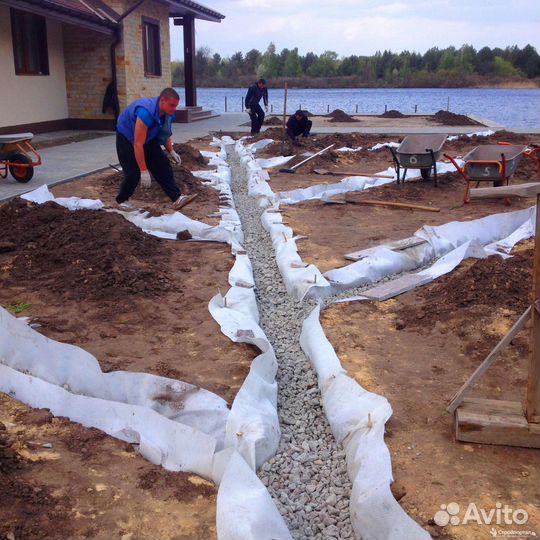 Дренаж участка ливневка водоотведение