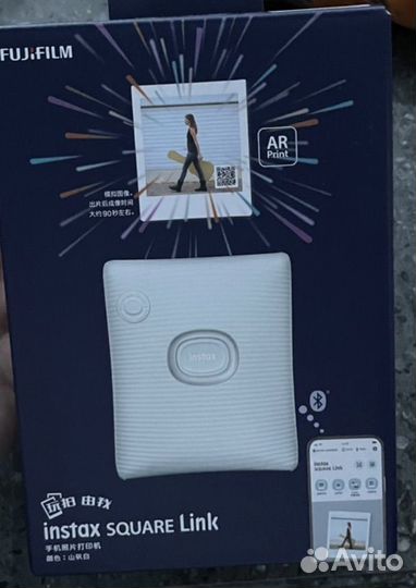Fujifilm instax square link ash white(новый)