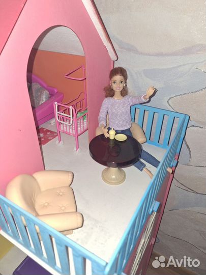 Домик для барби деревянный