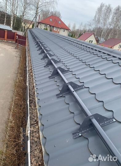 Снегозадержатели с монтажом