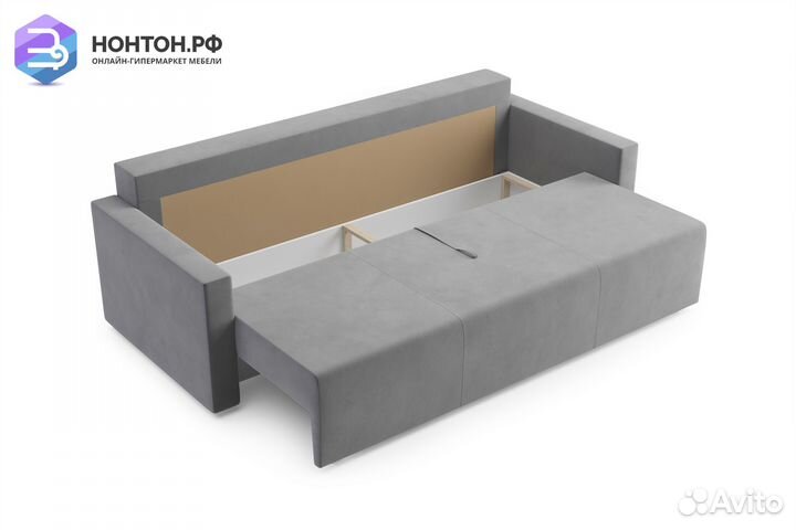 Диван еврокнижка Виена серый