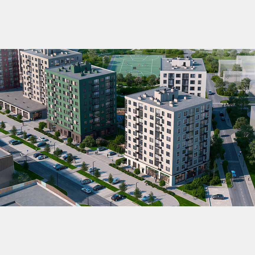 3-к. квартира, 68,5 м², 5/9 эт.