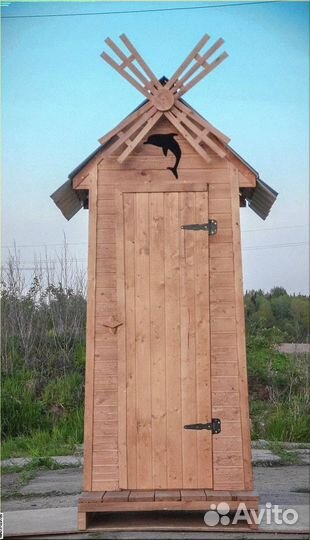 Дачный туалет деревянный Ю101