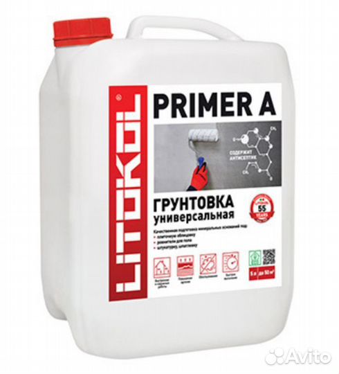 Грунт Litokol Primer А укрепляющий 5 кг