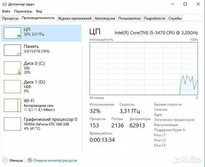 Игровой компьютер i5 gtx 1060