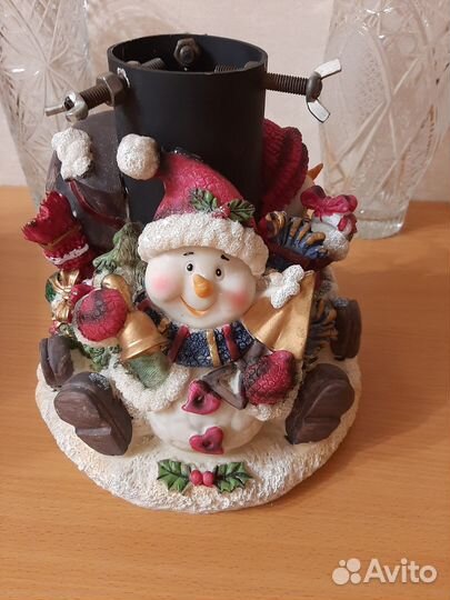 Надувной дед мороз и подставка для ёлки