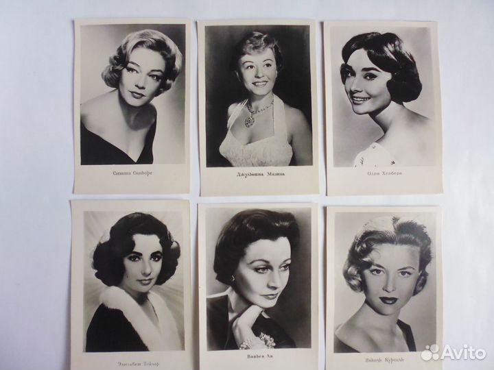Открытки, книги с зарубежными актерами