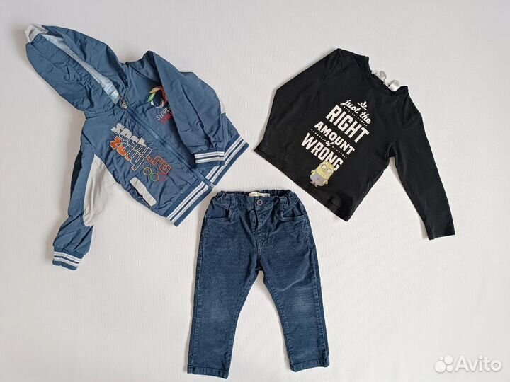 Пакет одежды для мальчика 86 92 H&M Adidas