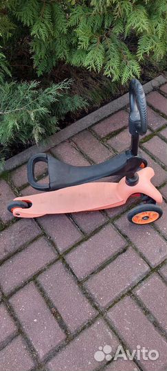 Самокат детский с сиденьем и ручкой