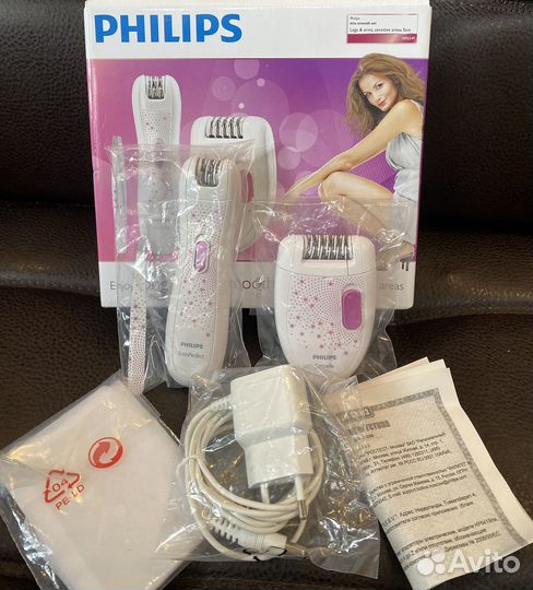 Эпилятор Philips HP6549/00 + мини-эпилятор