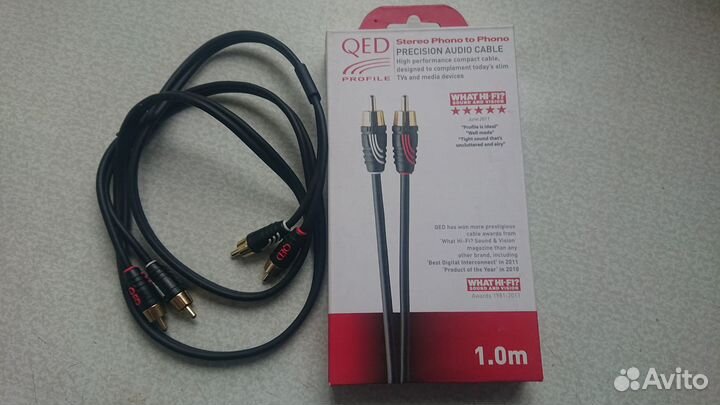 Межблочный кабель 2rcaх2RCA QED Profile 1м
