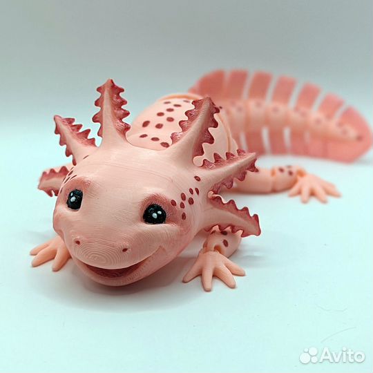 Аксолотль - водяной дракон, подвижная игрушка