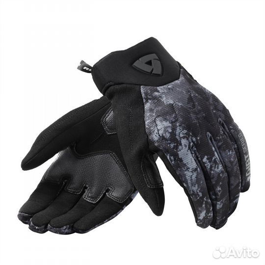 Motorradhandschuhe Rev'It Continent Schwarz-Grau Черный