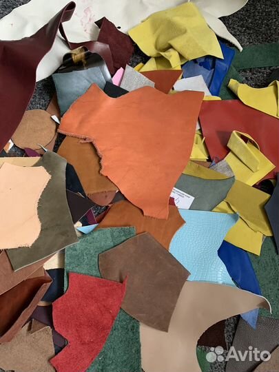 Обрезки натуральной кожи