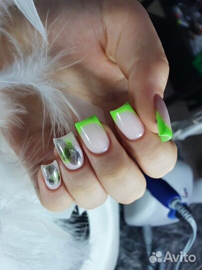 Маникюр, гель лак, наращивание ногтей, коррекция
